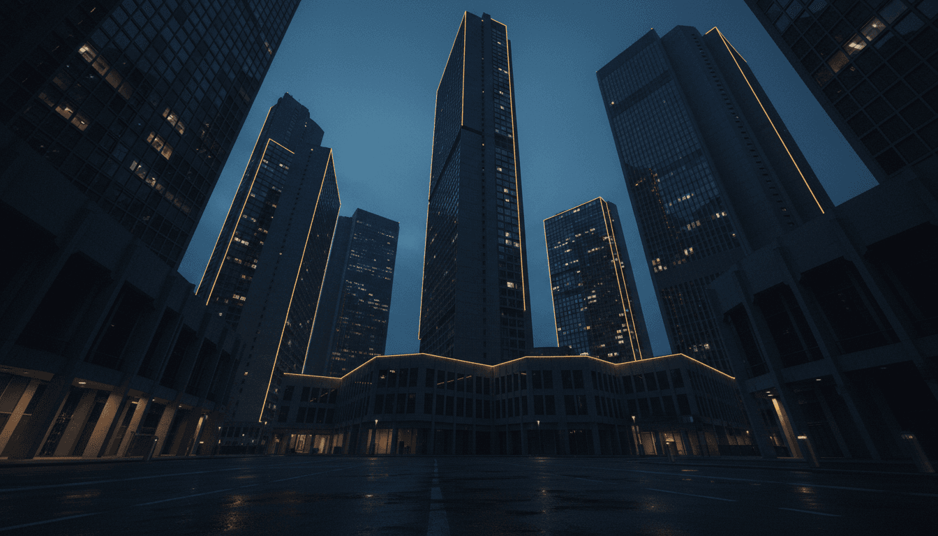 Luxury Urban City Silhouette Background